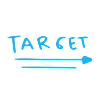 target hand written element png