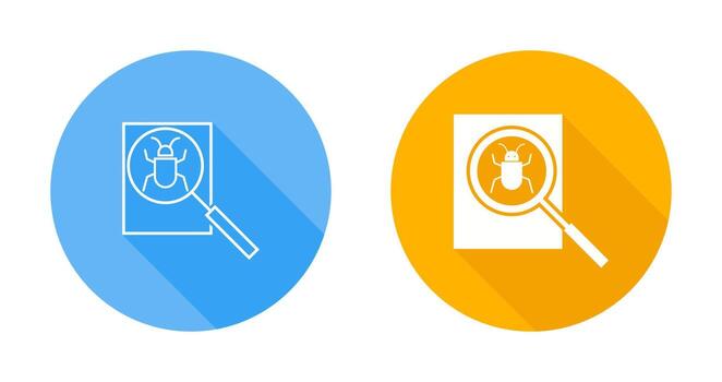 icono de vector de depuración