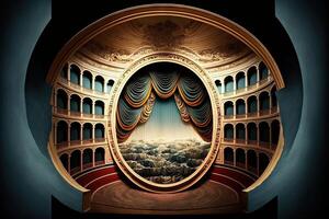 World Theatre Day abstract illustration photo