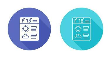 icono de vector de pronóstico