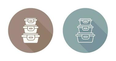 Plastic Food Container Vector Icon