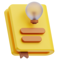 Idea Online Education 3D Illustration png