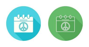 Peace Calendar Vector Icon