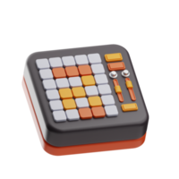 music object launchpad illustration 3d png