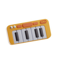 la musique objet piano illustration 3d png