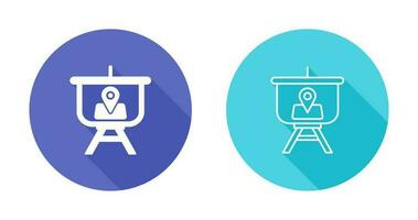 Location Presentation Vector Icon