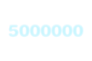 5000000 les abonnés fête salutation nombre avec congelé conception png