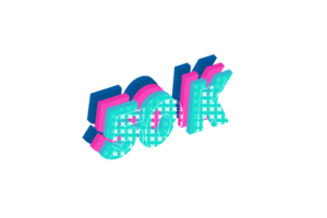 50 k subscribers celebration greeting Number with multi layers design png