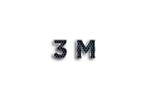 3 million subscribers celebration greeting Number with net design png