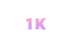 1 k suscriptores celebracion saludo número con olas diseño png