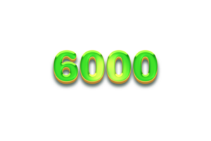 6000 iscritti celebrazione saluto numero con caramella design png