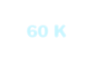 60 k subscribers celebration greeting Number with frozen design png