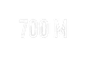 700 million subscribers celebration greeting Number with chalk design png