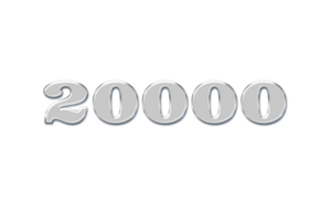 20000 suscriptores celebracion saludo número con vaso diseño png