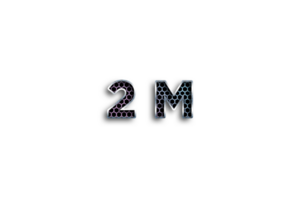 2 million subscribers celebration greeting Number with net design png