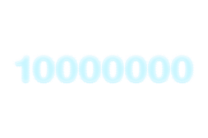 10000000 suscriptores celebracion saludo número con congelado diseño png