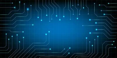 HUD hexagon and circle Computer chip Electronic circuit board vector for technology and finance concept and education for future