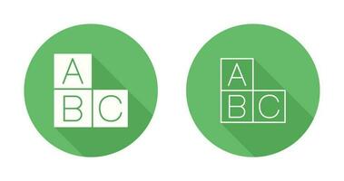 icono de vector abc