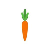 carrot flat design vector illustration. Carrot icon isolated on white background. Veg icon illustration. Carrot, vegetable, food, vector flat style. Vector orange flat carrot icon.