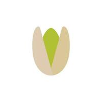 pistacho plano diseño vector ilustración aislado en blanco antecedentes. lata ser usado para orgánico producto. culinario ingrediente.