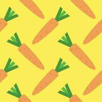 carrot seamless pattern vector illustration