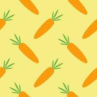 carrot seamless pattern vector illustration