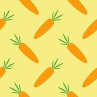 carrot seamless pattern vector illustration