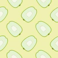 guava seamless pattern flat design vector illustration