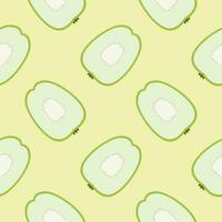 guava seamless pattern flat design vector illustration