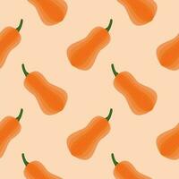 pumpkin seamless pattern. halloween vector illustration. Vector orange falling pumpkins seamless repeat pattern background. Great for fall themed designs, invitation, fabric, packaging projects