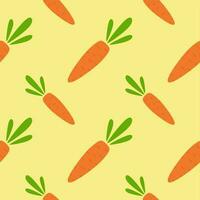 carrot seamless pattern vector illustration