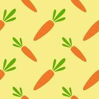 carrot seamless pattern vector illustration