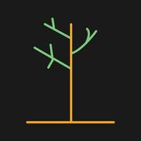 icono de vector de árbol de otoño