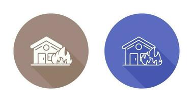 House On Fire Vector Icon