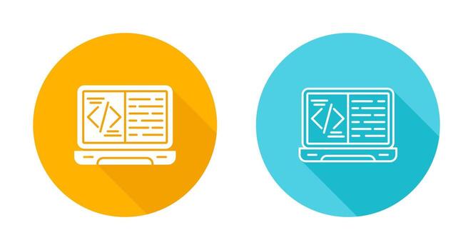 icono de vector de codificación