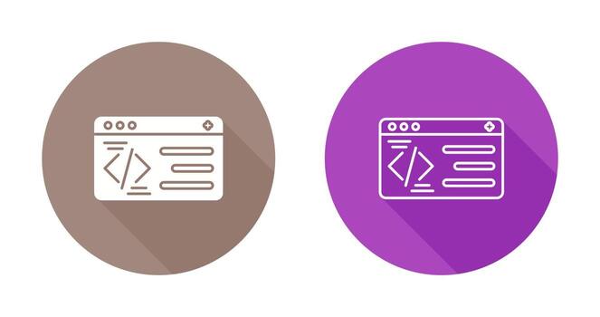 icono de vector de programación