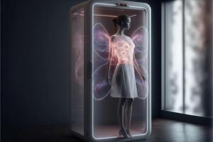 intelligent smart clothing wireless machine of the future illustration photo