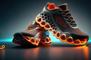 techno wireless smart shoes of the future photo