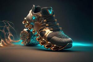 techno wireless smart shoes of the future photo