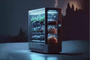 inalámbrico inteligente comida máquina creador replicador de el futuro generativo ai foto