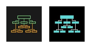 icono de vector de estructura empresarial