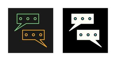 Chat Conversation Vector Icon