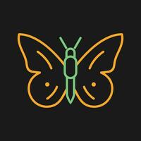 icono de vector de vuelo de mariposa