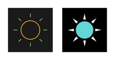 icono de vector de sol