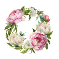 rosa vit pioner ClipArt varm rosa rosor, barbie rosa ranunkel, vit pion, mörk orkide, hortensia, elfenben magnolia, nejlika ai generativ png