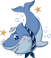 cute shark quotes design png