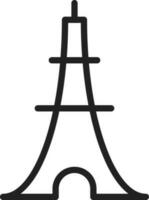 Eiffel Tower icon vector image.
