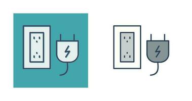 Plug and Socket Vector Icon