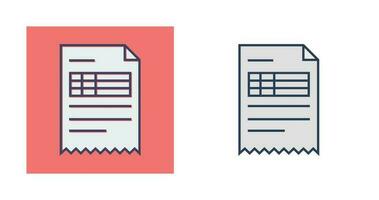 Invoice Vector Icon