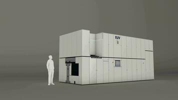 EUV lithography machine, artist concept rendering. video